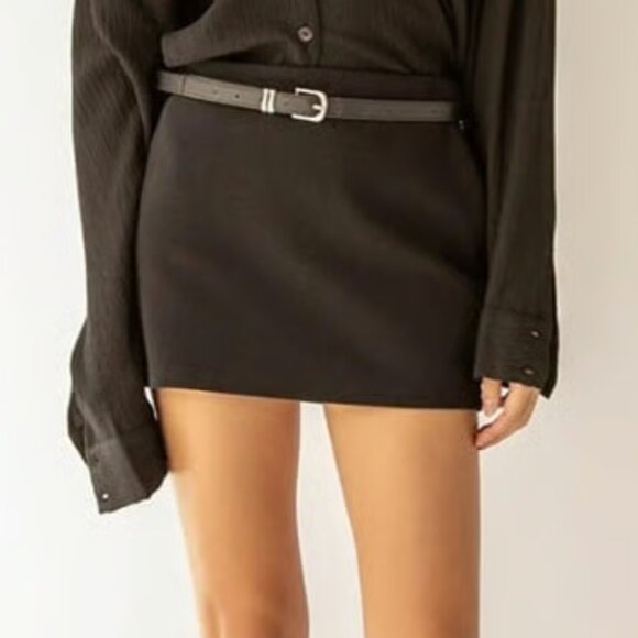 Oak + Fort PONTE KNIT MINI SKIRT - Picture 1 of 5